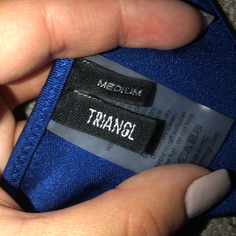 Blue Triangl Top